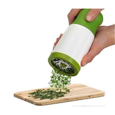 Køkkenredskab Urtehakker Krydderihakker Persille Rivejern Makulator Krydderier Hakker Frugt Grøntsagsskærer 17cm Grøn