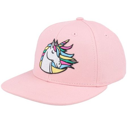 Unicorns - Rosa snapback Keps - Kids Rainbow Unicorn Patch Pink Snapback @ Hatstore