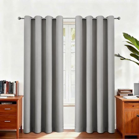 2 paneler moderna 100% mörkläggningsgardiner med belagd foder för sovrum vardagsrum matsal badrum fönster heminredning