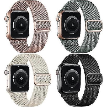 4-pack armband Kompatibla med Apple Watch 41mm 38mm 40mm Dam