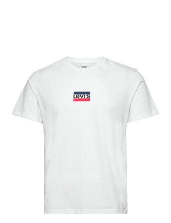 Graphic Crewneck Tee Mini Spor T-shirts Short-sleeved Hvit LEVI ́S Men*Betinget Tilbud