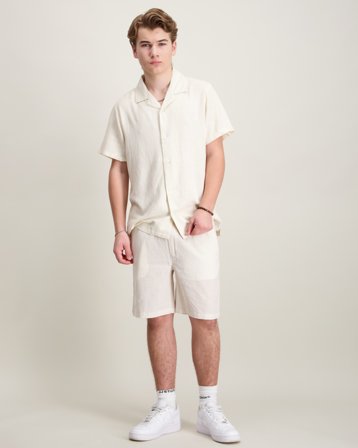 RYVLS Jackson Linen Shorts Beige Shorts Dreng - Kids Brand Store