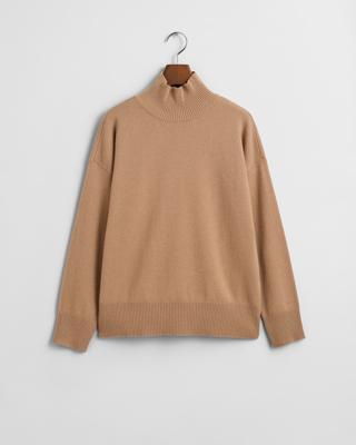 GANT - Lammeullsgenser med ståkrage - Dame - XS