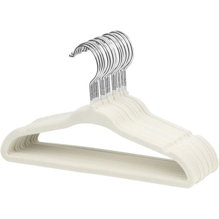 Barnens flockade galgar, baby barn galgar för kläder platsbesparande halkfri 10-pack