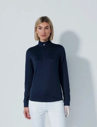 Daily Sports Anna Ls Half Neck - Navy - L