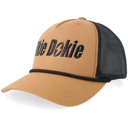 Scenes - Beige trucker Caps - Okie Dokie Caramel/Black Rope Mid A-frame Trucker @ Hatstore