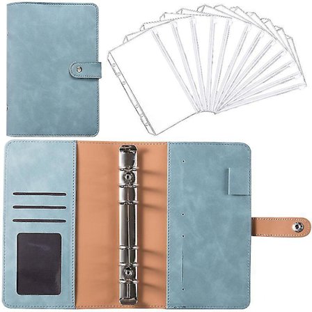 Leather Binder Budget Planner Cash Envelope Wallet System