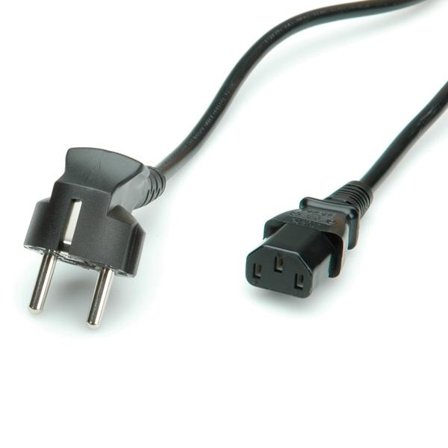 ROLINE Power Cable, straight IEC