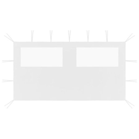 vidaXL Sidevegg med vindu til partytelt 4x2 m hvit Hvit