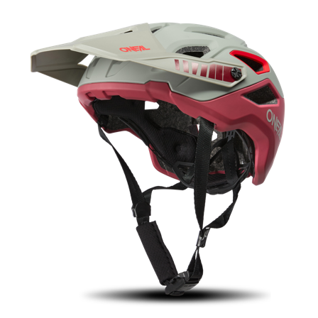 Casco MTB O'Neal Pike Solid V.23 Grigio-Borgogna S-M