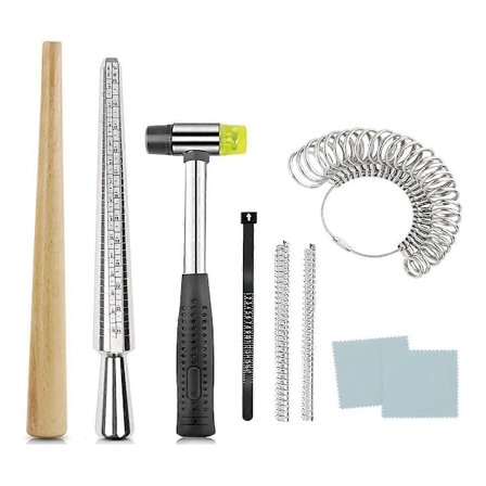 Sormuksen koon mittaustyökalu Sormustanko sormusten valmistukseen Kaareva sormuksen muotoilutyökalu