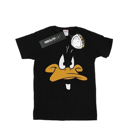 Looney Tunes Pojkar Daffy Duck Stor Ansikte T-shirt 7-8 År Svart