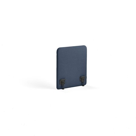 Tischteiler ZONE, inkl. schwarze Beschläge, 600 x 650 x 36 mm, Stoff Hush, marineblau