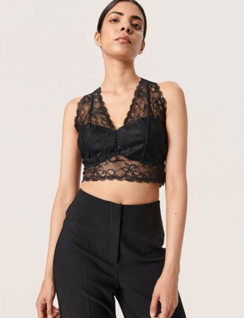 Soaked in Luxury Sldolly Bralette - Black - L