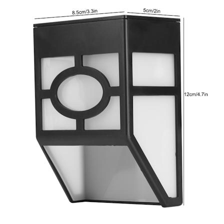 Retro-stil solvägglampa utomhus regnsäker LED väggfärgslampa för trädgårdsgårdsanvändning