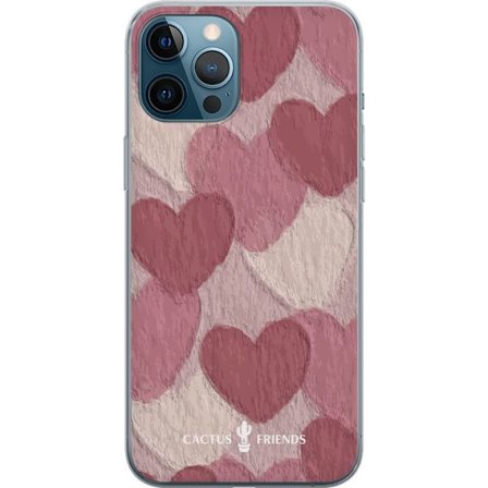 Yhteensopiva Puhelinkuori Apple Apple iPhone 12 Pro Max Cactus and Friends - Blush Paper Hearts