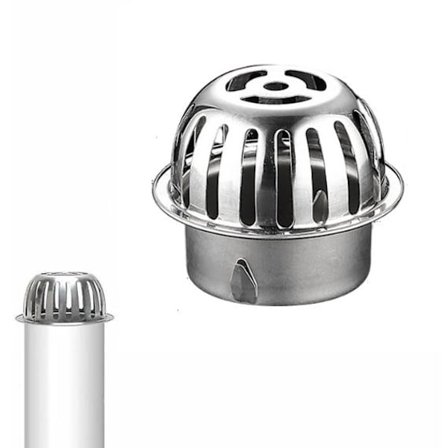 ameter : 75mm 304 rustfrit stålgitter til tagrender - Gitter til tagrender - Løvfilter til tagrør, blade, mos