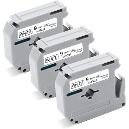 Yhteensopiva Brother M-k221 Mk-221 9mm X 8m teippi Brother Pt-55 Pt-60 Pt-65 Pt-70 Pt-80 Pt-85 Pt-90 Pt-m95 Pt-100 Pt-110 Bb4 -tarratulostimeen (3 kpl