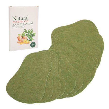 16 stk. malurt fotpute rensende plaster stresslindring søvnforbedring fotpleie