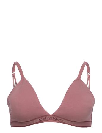Ll Triangle Lingerie Bras & Tops Soft Bras Bralette Pink Calvin Klein