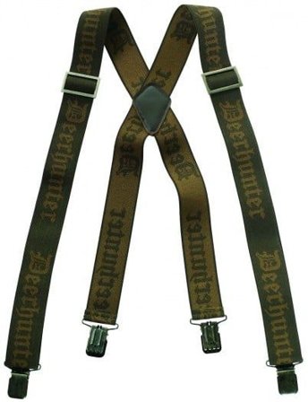 Deerhunter Logo Braces with Clips - 120 cm Art Green