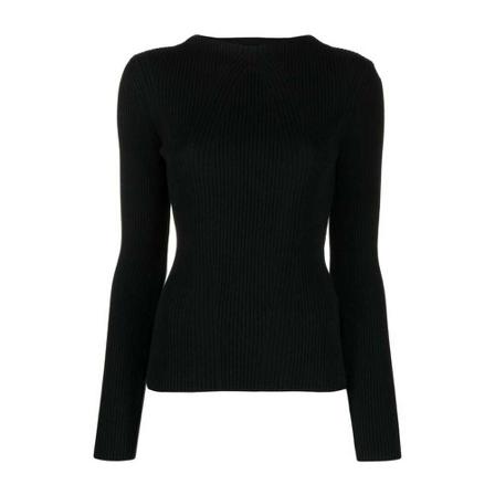 Anine Bing, Round-neck Knitwear Zwart, Dames, Maat:XS,Polyamide
