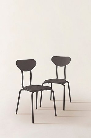 Jotex - Stoel 2-pack Zwart Zwart - LANNION - Koop Tuinstoelen & tuinkrukken bij Jotex