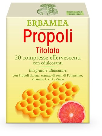 Erbamea Propoli Titolata 20 Compresse Effervescenti