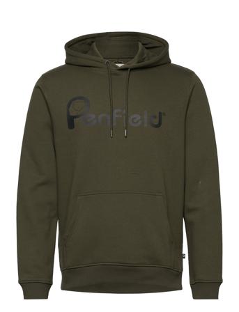 Penfield Bear Chest Print Hooded Bb Sweat Green Penfield
