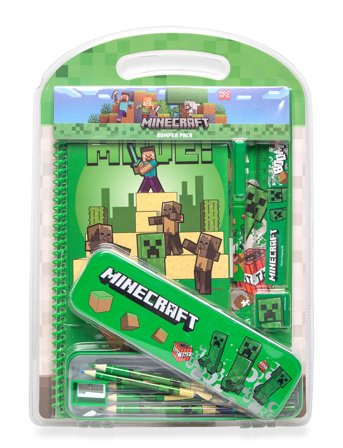Euromic | Minecraft, Bumpersæt Med Metalkasse, Notesbog | ONE SIZE