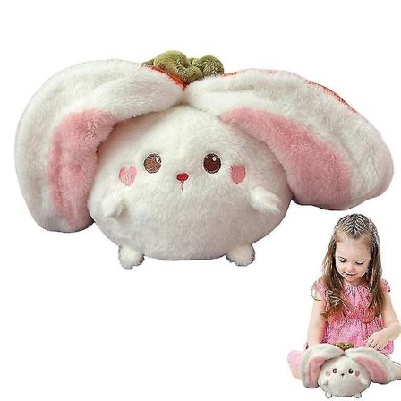 Gosedjur Vändbar Persimmon Toy Plyschleksak Djurkudde Gosedocka Presenter Till Barn Flickor Pojkar Flickvän Barn