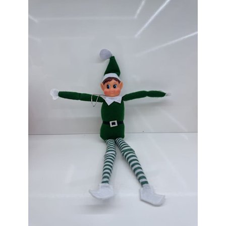 Enkelt feriedukke, juleelf plyslegetøj, nyhed