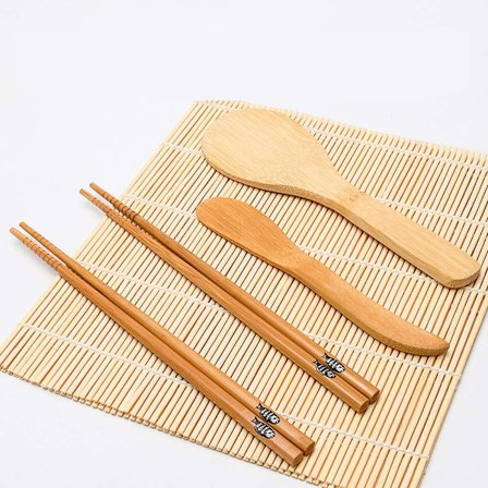 14 deler Sushisett, Sushi-forberedelsessett med gaveeske - Video Tu