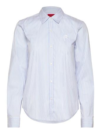 The Essential Shirt Tops Shirts Long-sleeved Blue HUGO