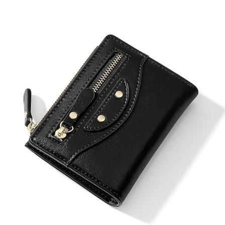 Pu Damplånbok Cool Dragkedja Kort Plånbok För Dam Läder