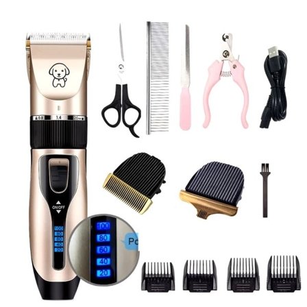 Hund Clipper Hund Hår Clippers Grooming Hårklippning Trimmer Rakapparat Set