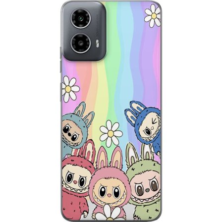 Yhteensopiva Puhelinkuori Motorola Motorola Moto G34 Regnbage