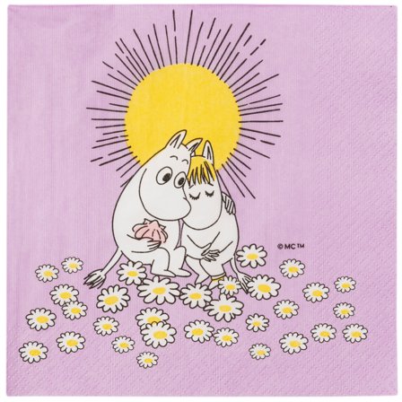 Moomin arabia Rakkaus paperiservetit 33 cm, 20 kpl