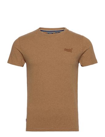 Vintage Logo Emb Tee T-shirt Brun Superdry