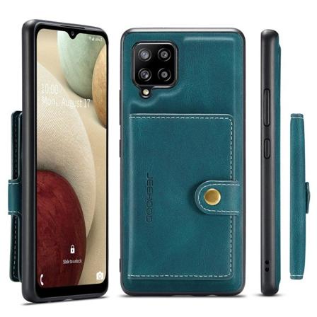 Praktiskt Skal med Kortfack - Samsung Galaxy A42 Grön