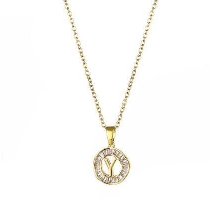 Halskæde Letter Metallic Element Girls' Modesmykker Ac2712 Y