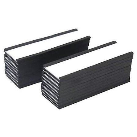 Magnetisk Etiketthållare 4X1.57 Tum 20-pack C-kanal Vita Papperskort Skyddsfilm Stark Magnet