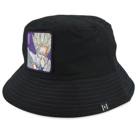 Capslab - Svart bucket Hatt - Dragon Ball Gohan Hat Black Bucket @ Hatstore