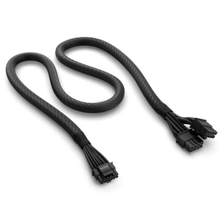 NZXT 12VHPWR Adapter Cable - strømkabel - 16-stifts PCI-strøm til 8-pins PCIe-strøm - 65 cm