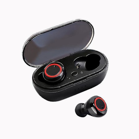 Y50 Bluetooth True Wireless In-ear Bluetooth 5.0 Ljud (svart röd)