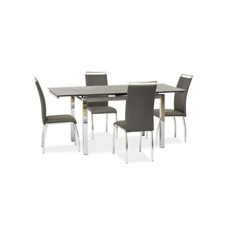 Udtrækbar bord til 8 personer - GD017 - 110-170 x 74 x 75 cm - Grå