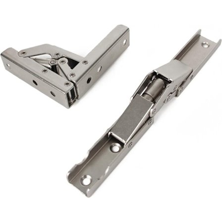 90 graders fällbar konsol (90 grader till 180 graders förlängning) Rostfritt stål elastisk fällbar gångjärn väggmonterad hylla konsol möbeltillbehör