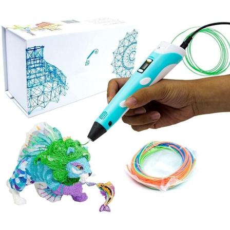3D-penna med display - Inkluderar 3D-penna, 3 startfärger