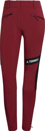Adidas Women's Techrock Mountaineering Pants Women hiking trousers Red 34