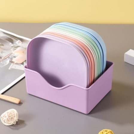 10 STK Multifunktionelt fad Frugttallerken Snackfad